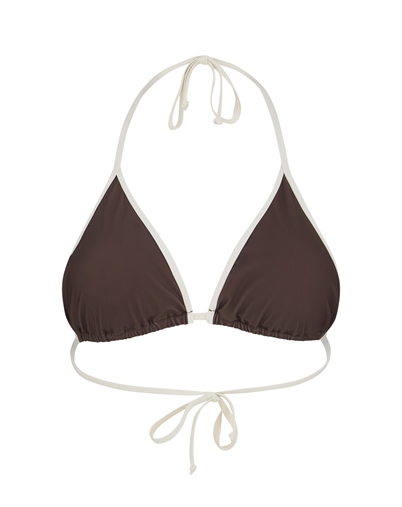 Beck Söndergaard - Contrast Bel Bikini Top - Hot Fudge Brown